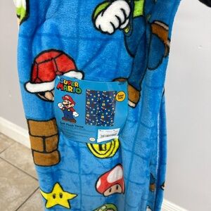 Nintendo Super Mario Plush Throw - Blue and Red